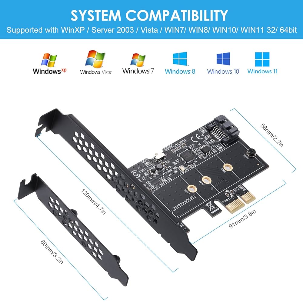 Amazon | MZHOU PCI-EPCIExpressから1SATA3.0から1ポートM